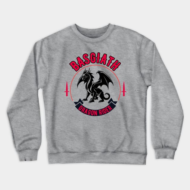 Basgiath Dragon Rider Red Crewneck Sweatshirt by capesandrollerskates 